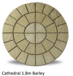 Cathedral patio set 1.8 metre in barley colour